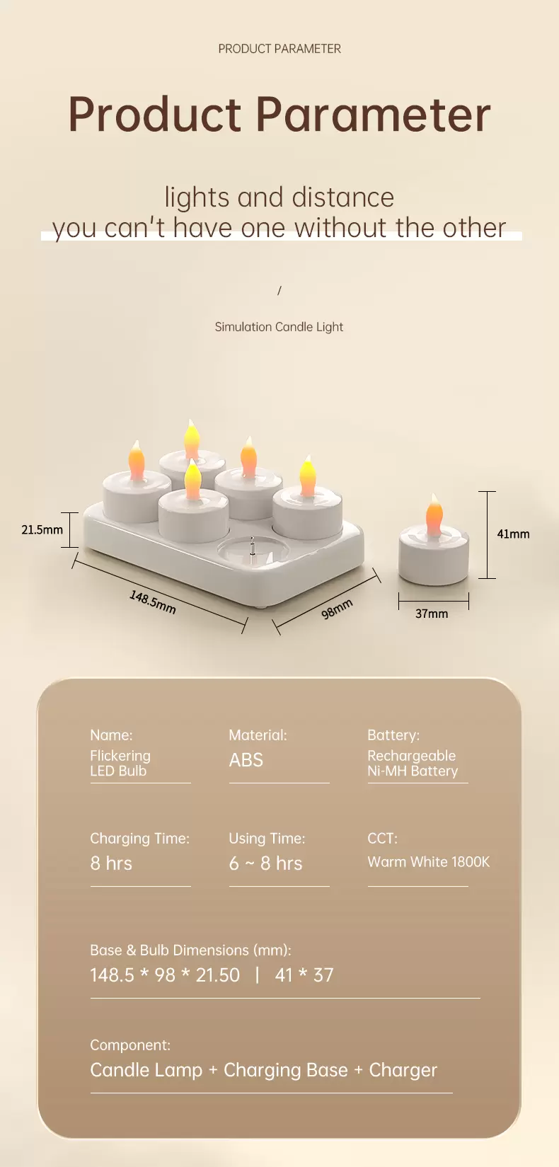 Şarj Edilebilir Mum Işıkları